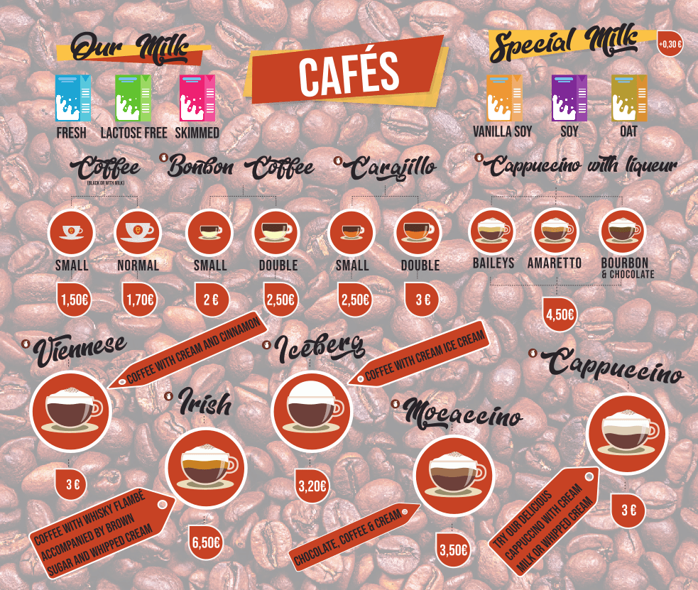 Carta Cafetería junio 2025 versión en inglés página 5